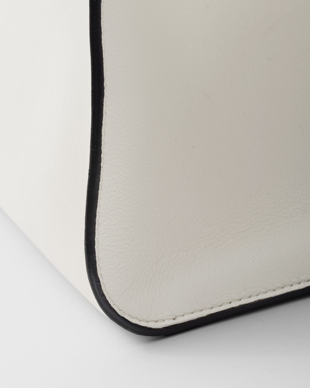 Prada Medium Leather Tote Bag - Image 3